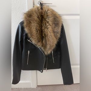 Faux leather jacket